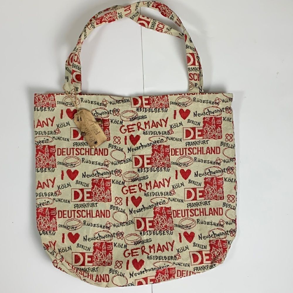 Germany I love Germany tote shopping bag tapestry style